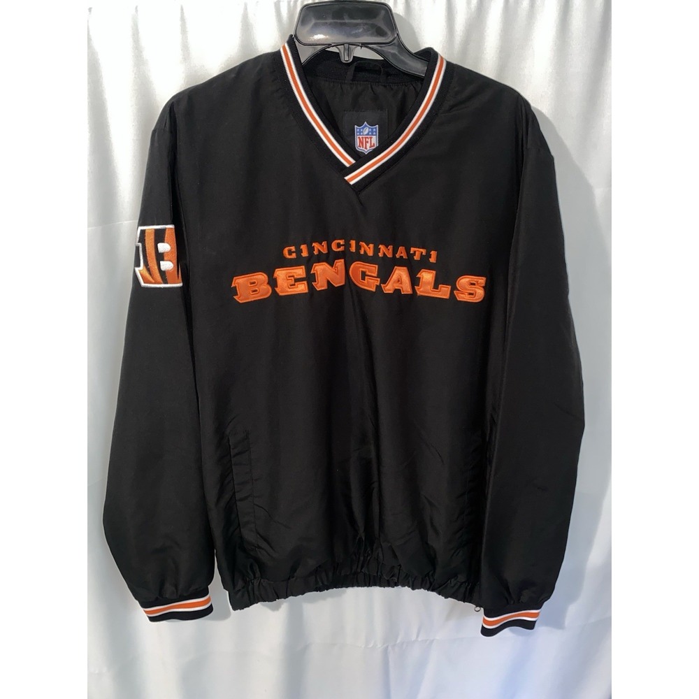 Cincinnati Bengals NFL Pullover Jacket Windbreaker Mens Small